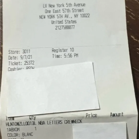 New 100% Authentic Louis Vuitton Men’s NBA Multicolor Letter Sweater - Picture 10 of 10